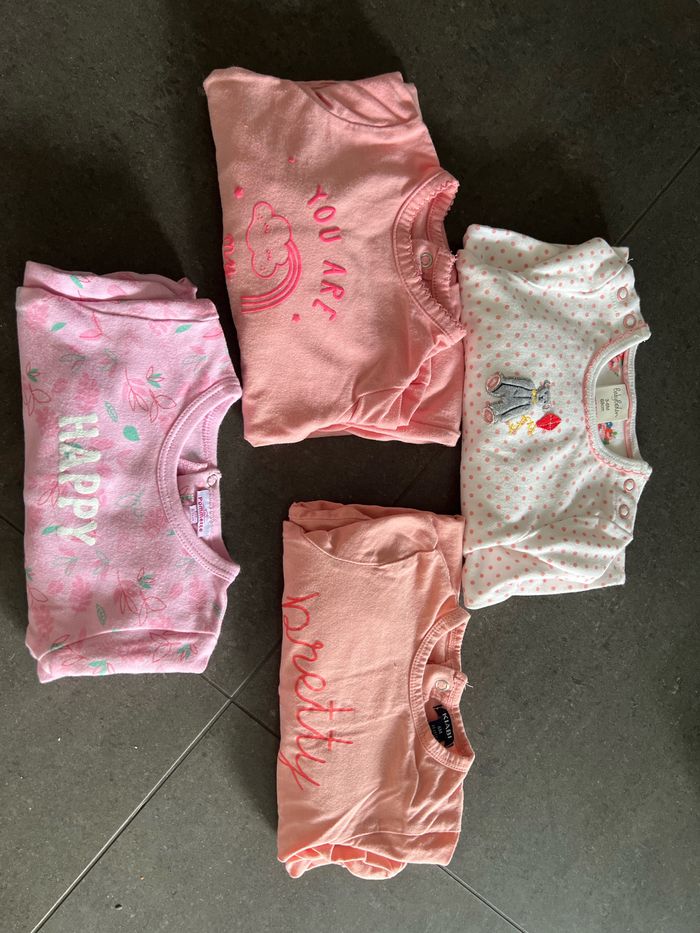 Lot de 4 pyjamas coton filles