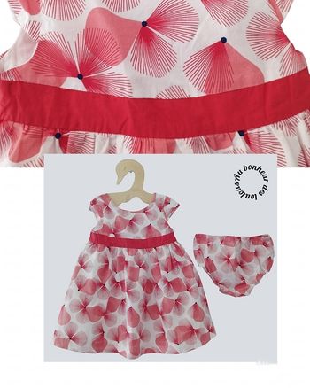 23 mois 2 ans robe été et bloomer obaibi Okaïdi 86 cm ( porté 1fois)