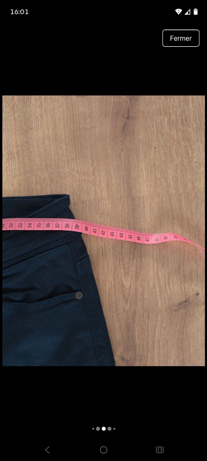 Pantalon Esprit bleu marine – Coupe droite – Taille 40 - photo numéro 8