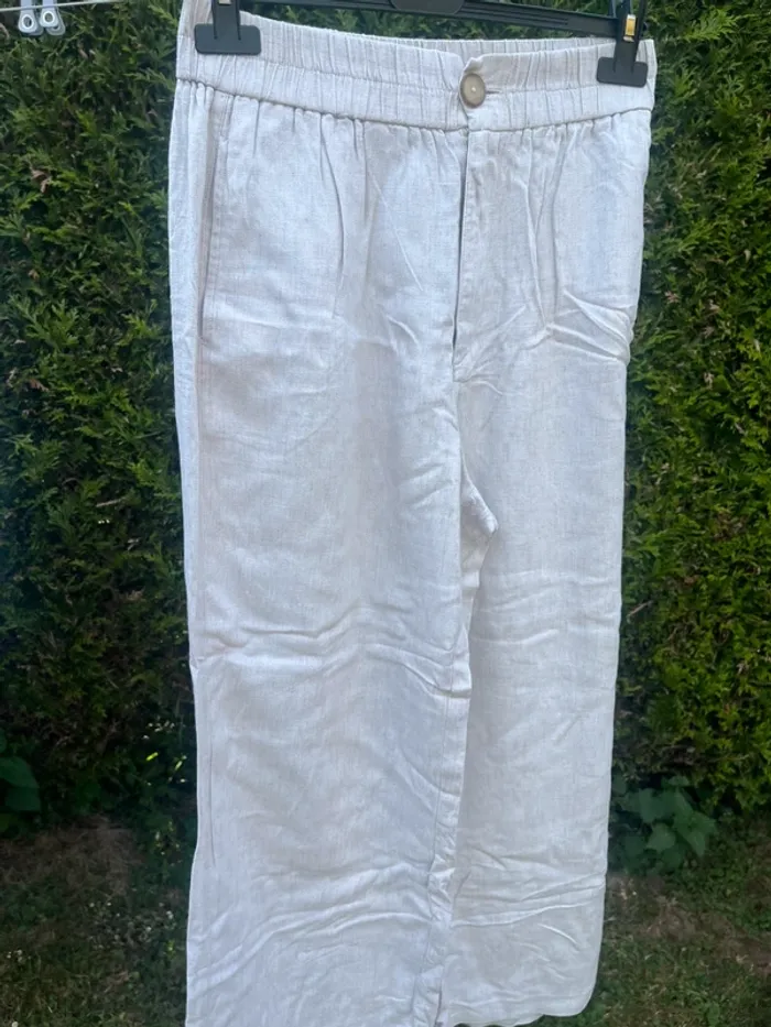 pantalon en lin stradivarius - photo numéro 2