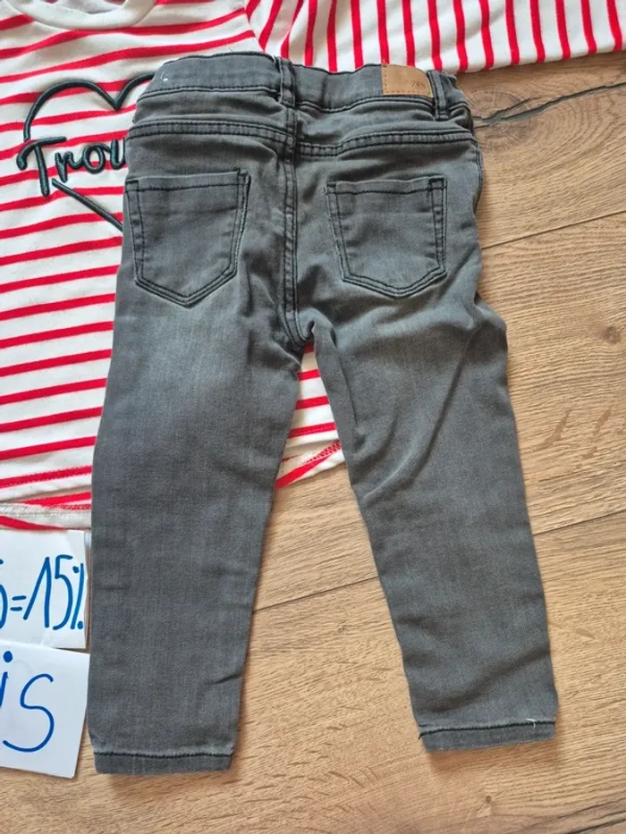 Tunique Primark + jean Zara 92 cm 24 mois - photo numéro 5