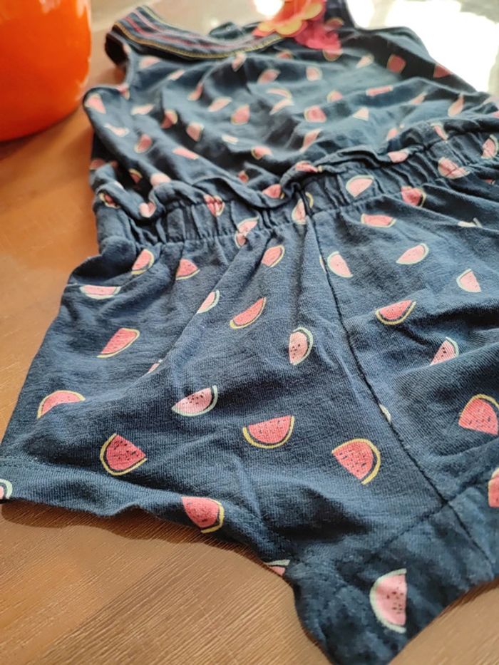 Combishort fille marine 12 mois - photo numéro 2