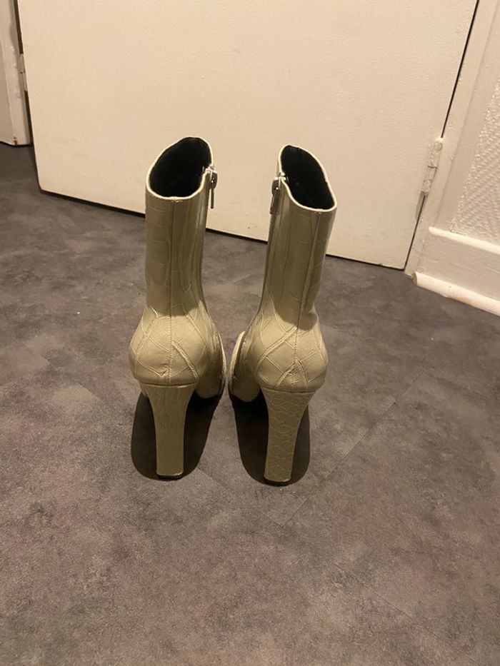 Bottines Justfab taille 8 talon 11cm - photo numéro 2