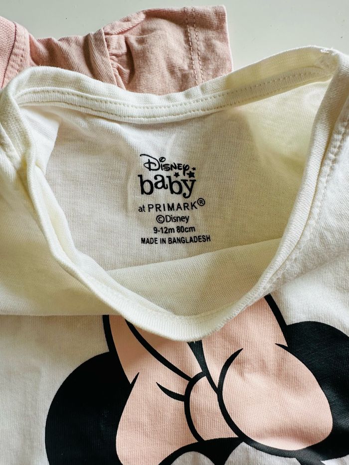 Lot de 2 tee-shirts Disney baby Primark - photo numéro 4