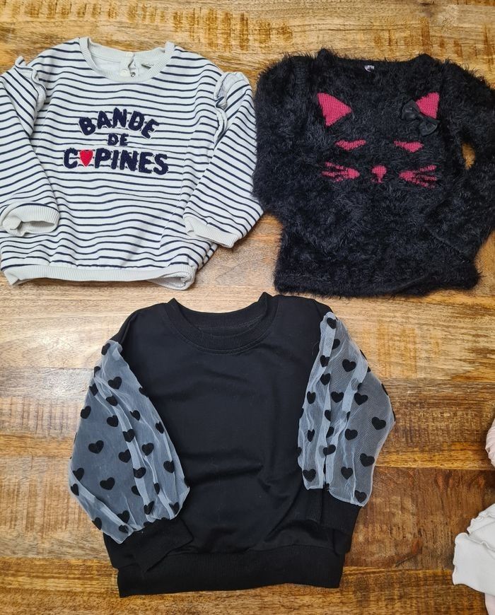 Lot vêtements fille 86cm 18 24 mois 24 pièces - photo numéro 2