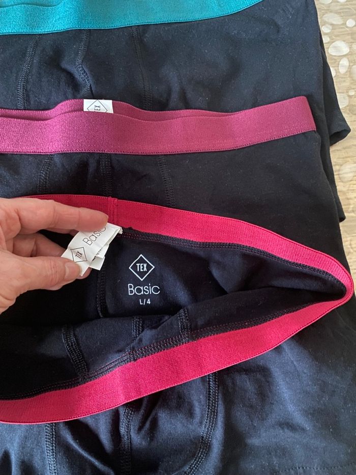 Lot de 5 caleçons en coton noir - photo numéro 4