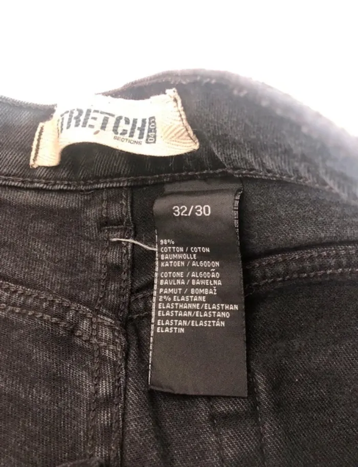 Jean homme noir 32/30 pantalon - photo numéro 6