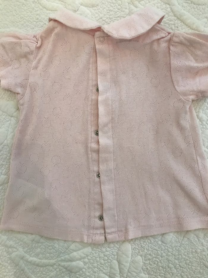 Blouse rose à manches courtes - photo numéro 5