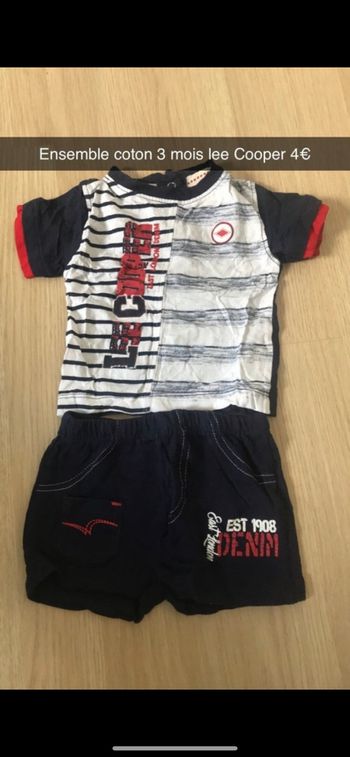 Ensemble en coton Lee Cooper 3 mois