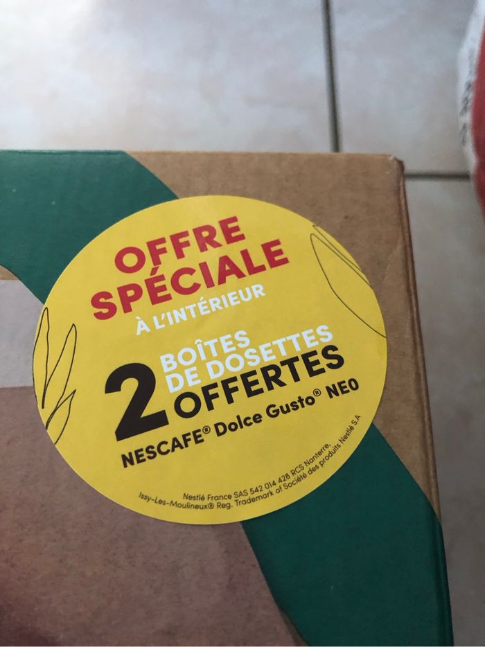 Machine à café KRUPS Nespresso Dolce Gusto Neo YY5499FD+ 60 dosettes  café Dolce gusto neufs ds emballage - photo numéro 2