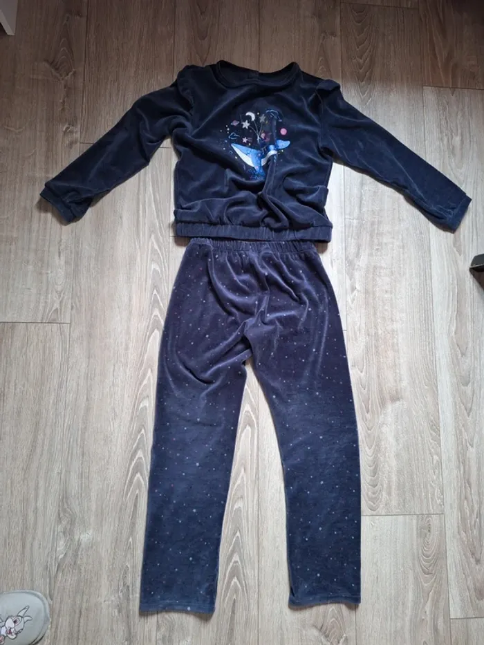 Pyjama sergent major velours hiver 11 ans - photo numéro 2