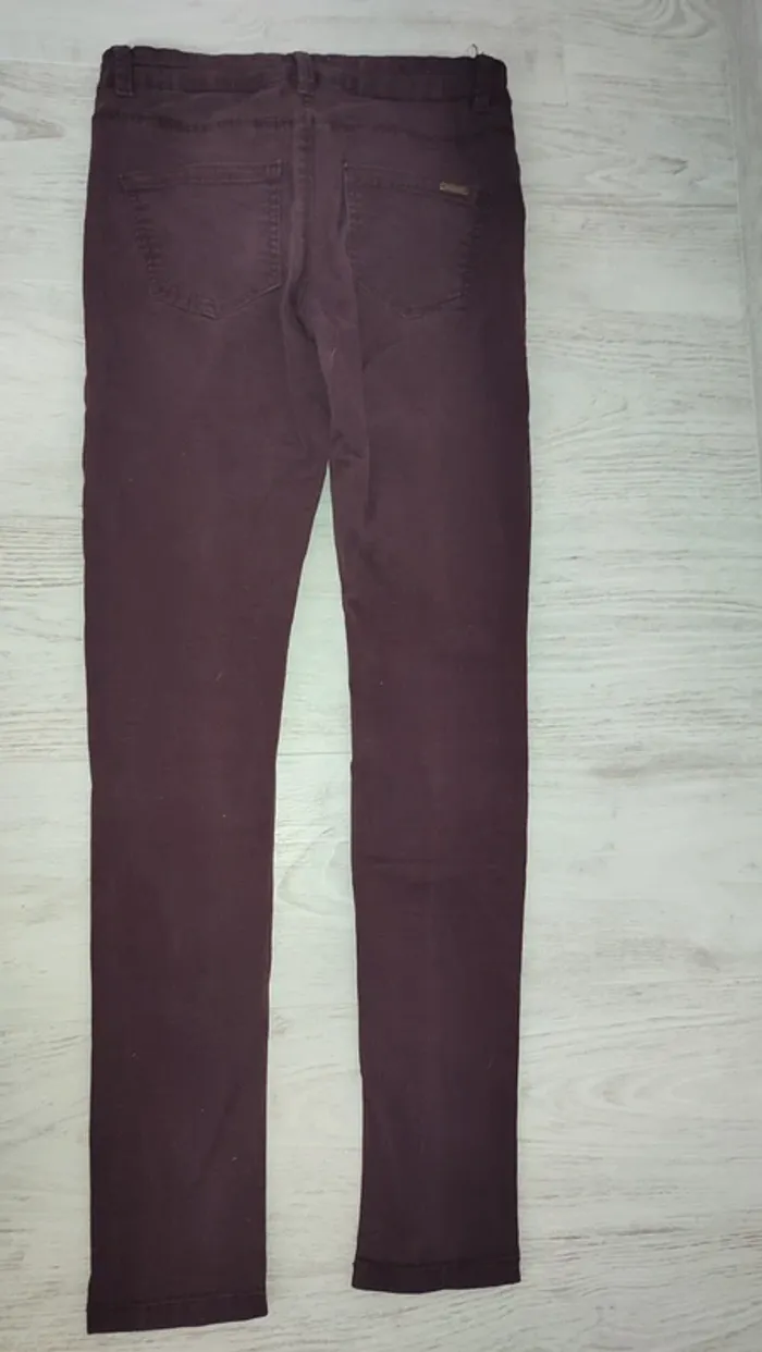 Jean Skinny Bizzbee Bordeaux - photo numéro 2