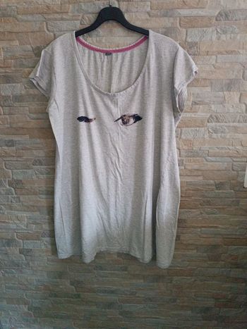 Chemise de nuit grise Zeeman XXL