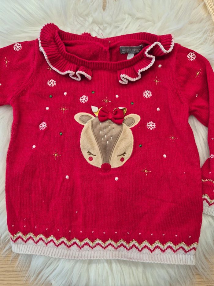 🎅 Magnifique pull de Noël Sergent Major 18 mois - photo numéro 3