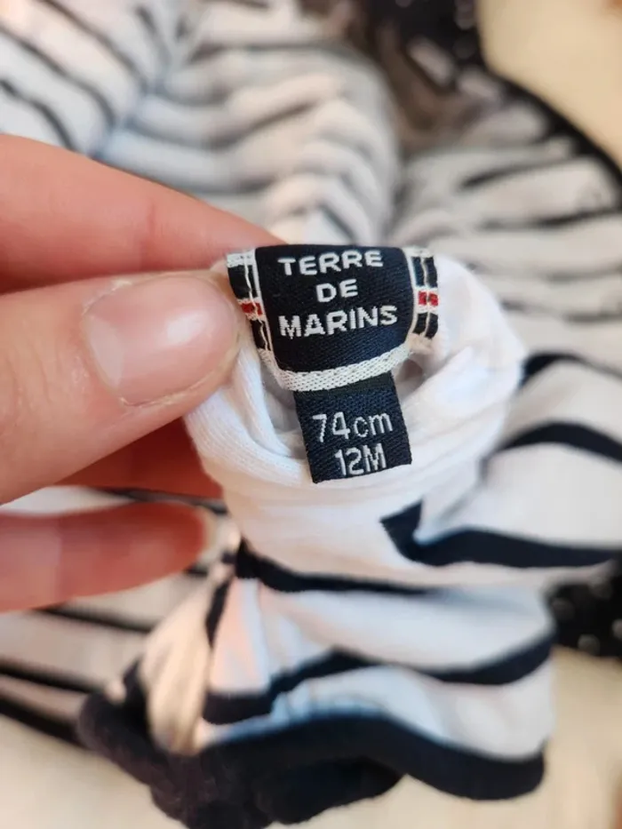 Gilet/veste réversible 12 mois terre de marins - photo numéro 4