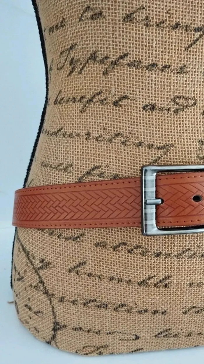 Ceinture marron avec motifs 110 cm mixte - photo numéro 6
