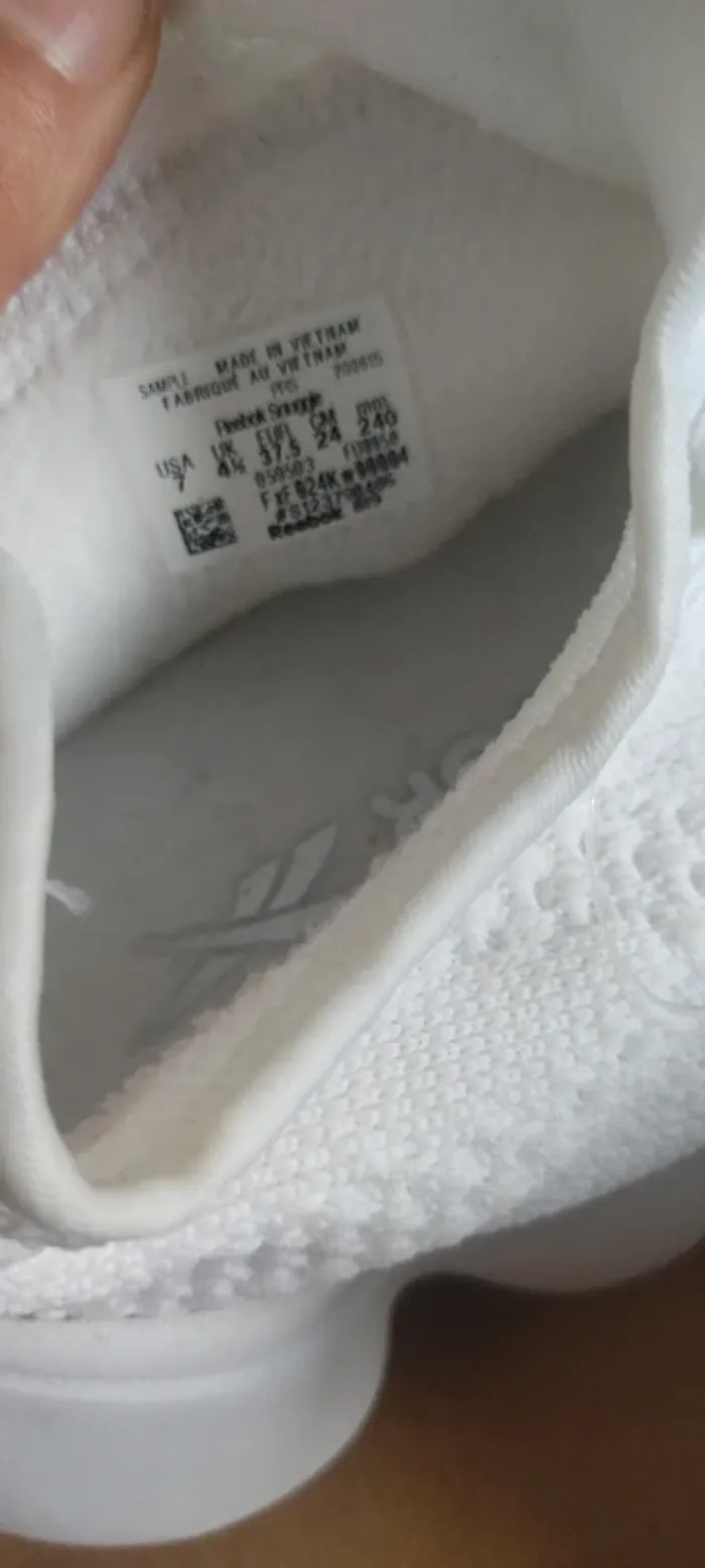 Baskets Reebok blanche taille 37, 5 - photo numéro 6