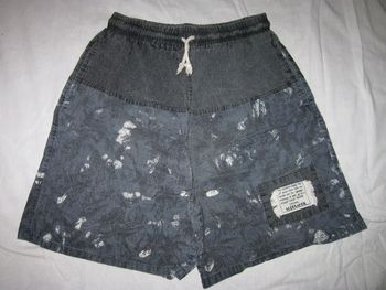 Short Taille M Gris Bleu Homme