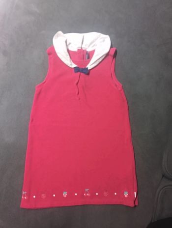 Robe sans manche joli col Fille 5 ans Sergent major