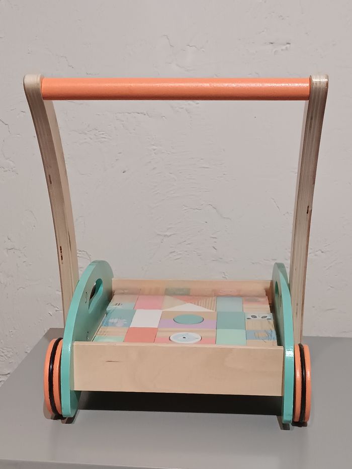 Chariot cubes bois - photo numéro 8