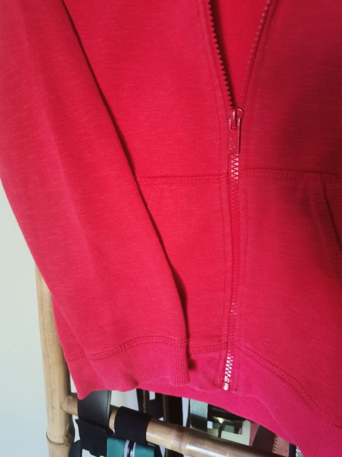 Gilet zippé joghing rouge - photo numéro 3