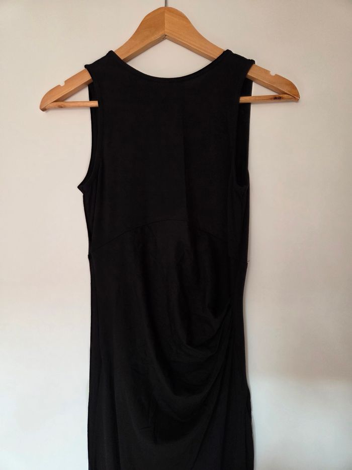 Robe longue Asos fente drapée noire T36 - photo numéro 4