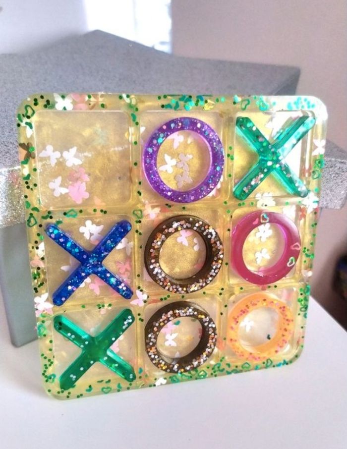 Jeu tik tak toe en epoxy - photo numéro 2