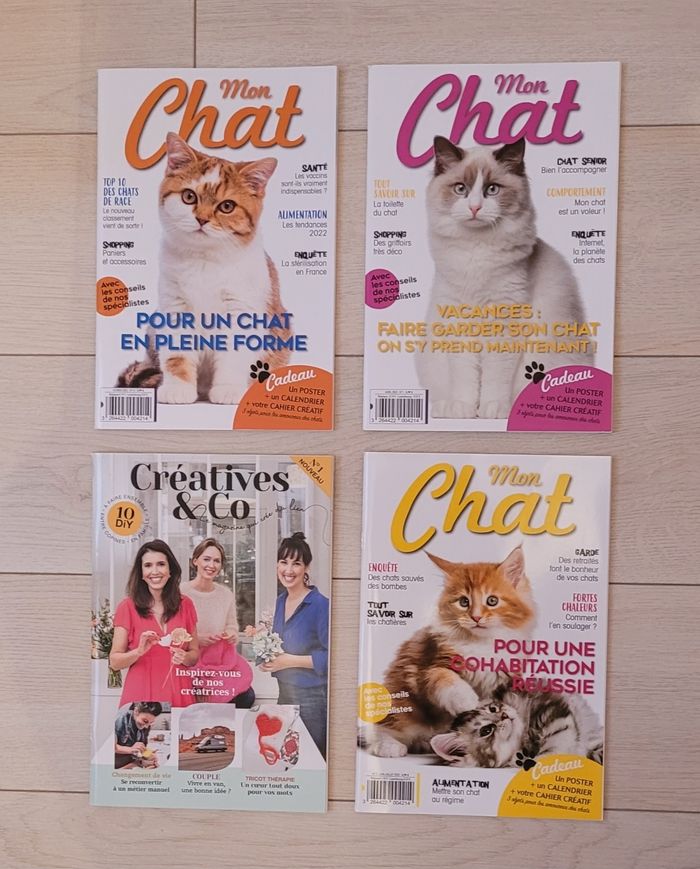 Lot de magazines dont 3 Mon Chat 🐱 NEUFS