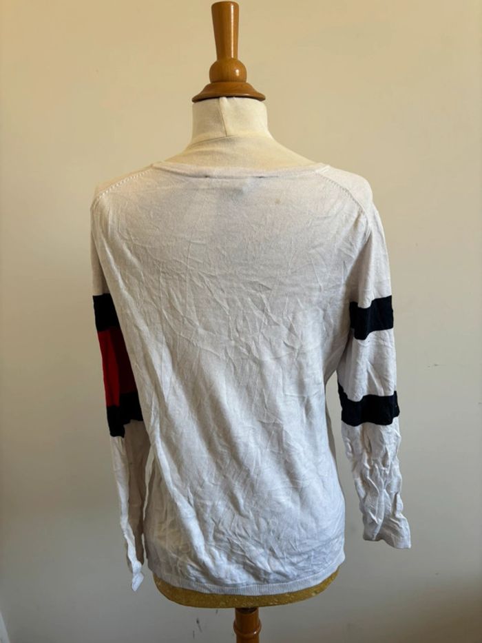 Pull blanc avec logo Tommy Hilfiger - photo numéro 6