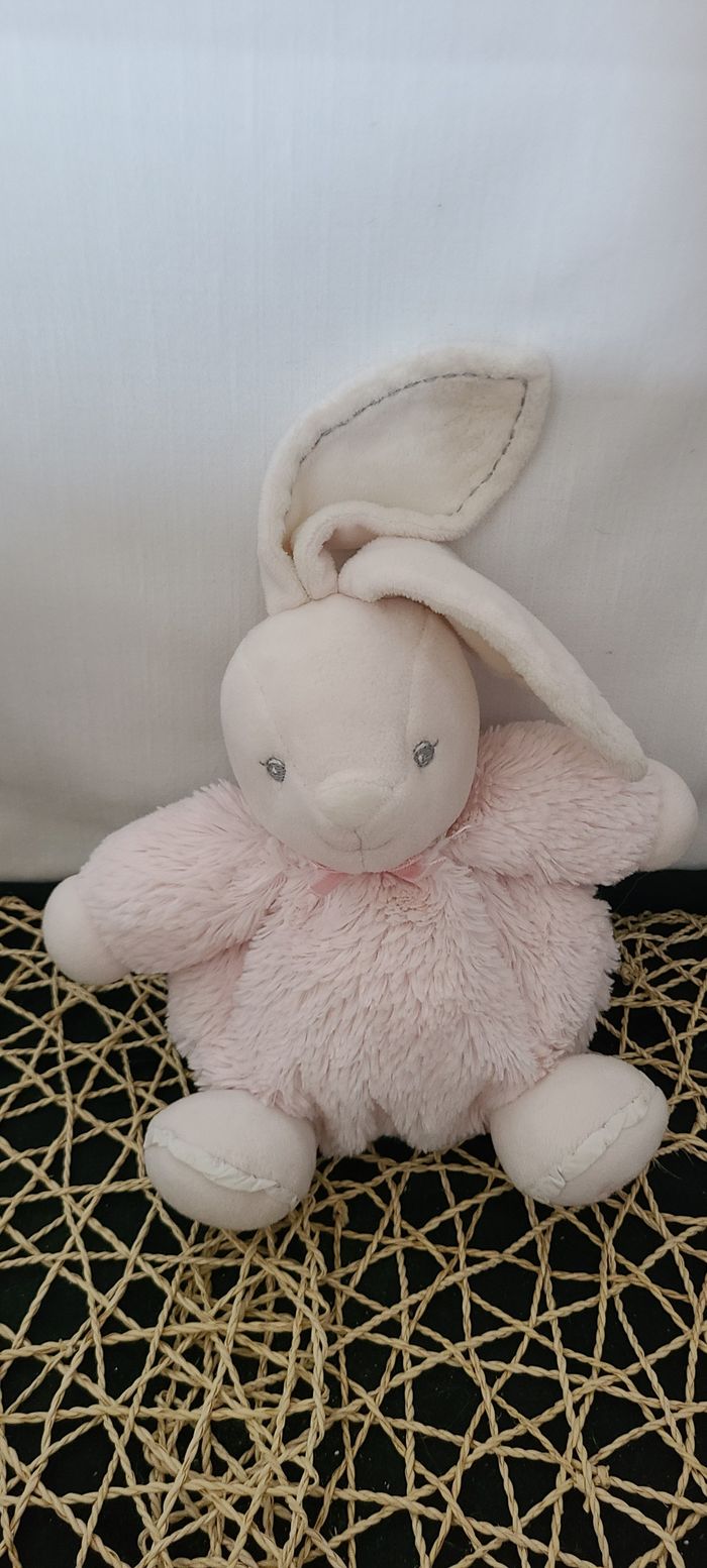 KALOO doudou boule lapin plume rose pâle perle 2013 - photo numéro 3
