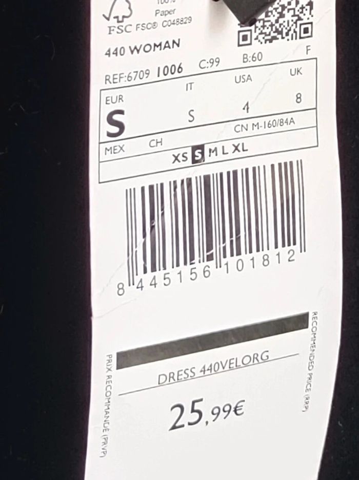 Robe noire en velours Mango - photo numéro 3