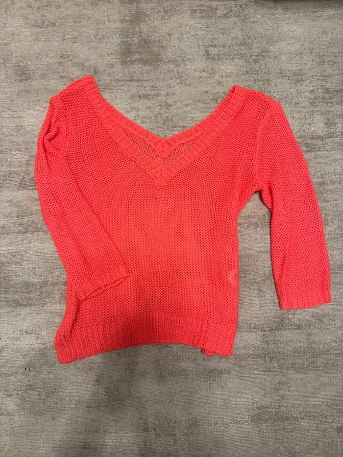 H&M Pullover Strick pink neon Rose Gr.S 36 - photo numéro 2