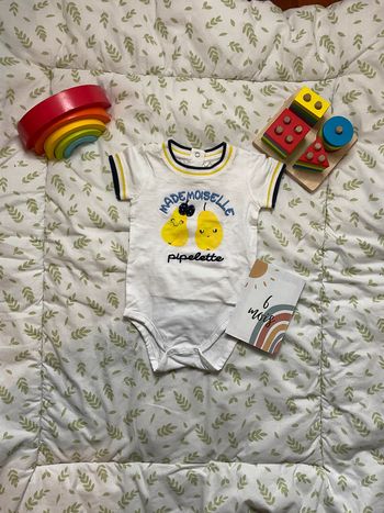 body manches courtes blanc 6 mois orchestra