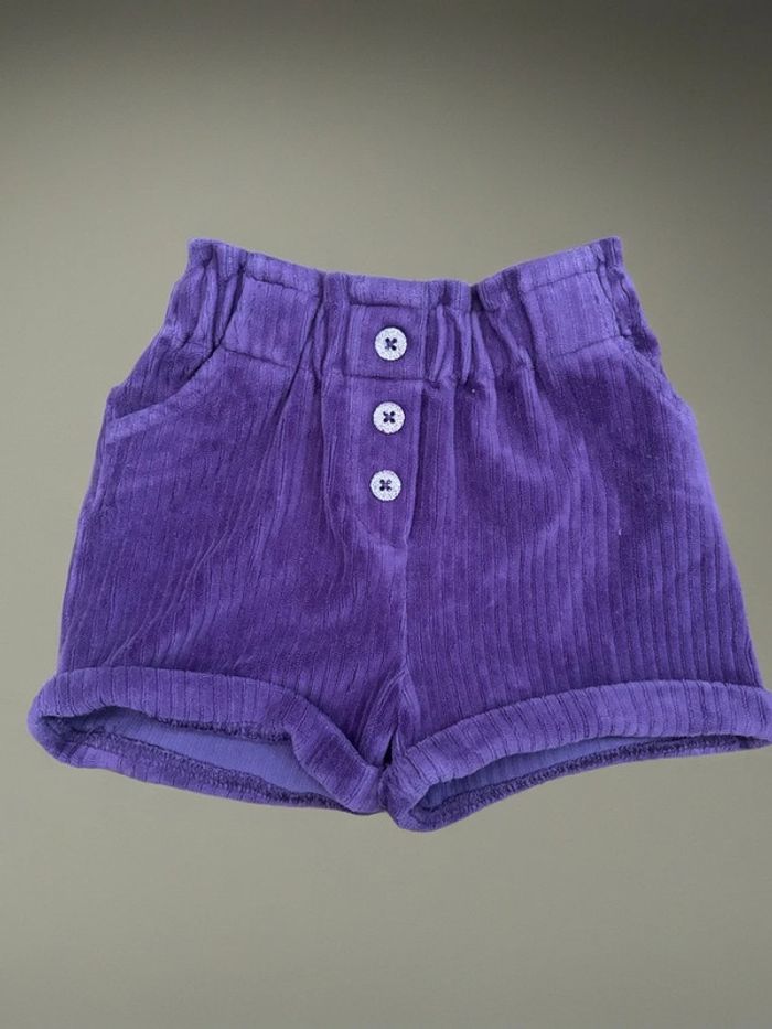 Short en velours violet TAO - photo numéro 2