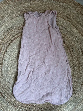 Gigoteuse turbulette légère coquillage gaze coton Kiabi 6-18 mois tbe