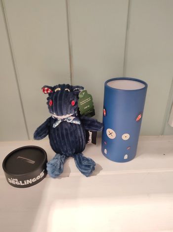 Déglingos Peluche avec boîte cadeau Petit Simply Hippipos l'hippopotame