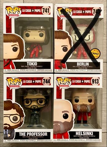 Lot de 3 Figurines Funko Pop La Casa De Papel