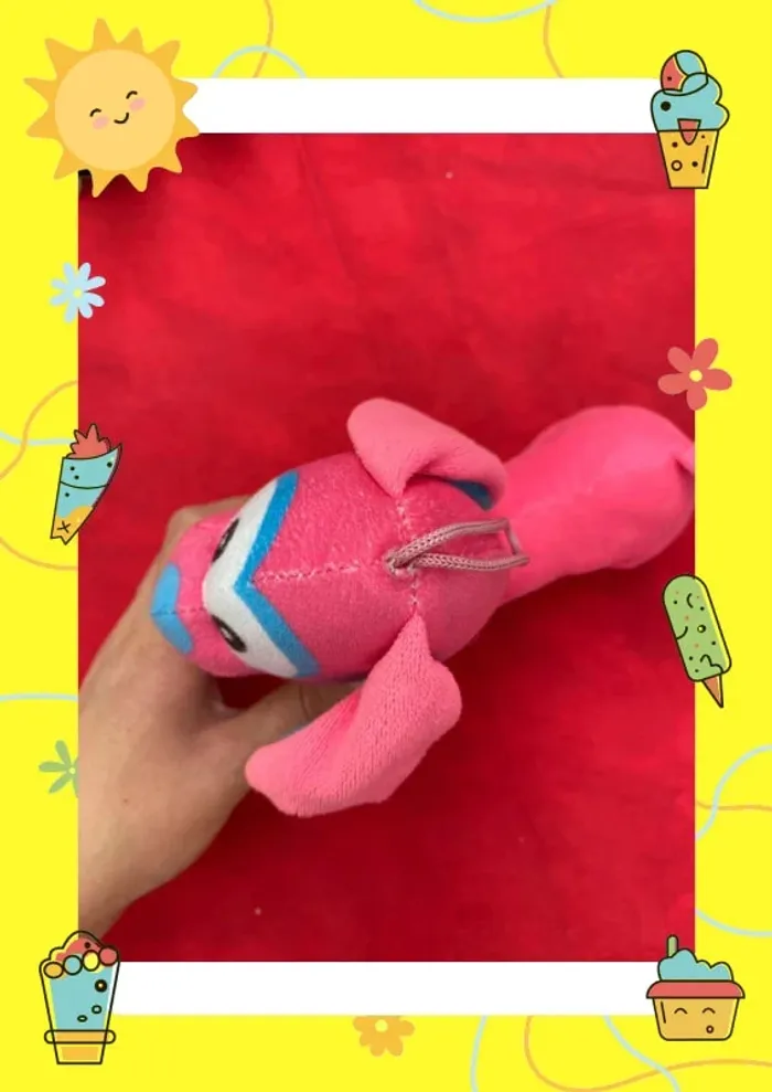 Peluche chien rose - photo numéro 5