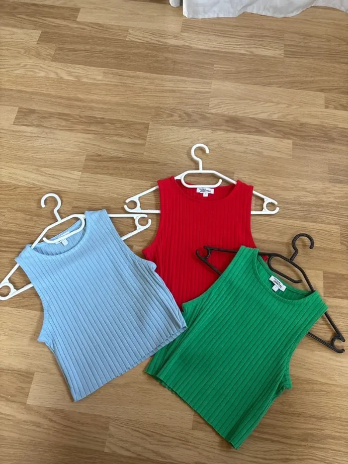 Lots de 3 top femme