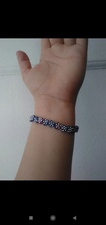 Bracelets perles fleurs
