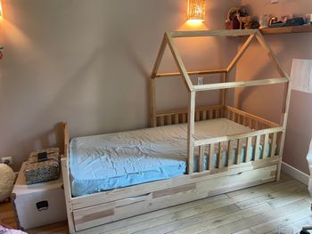 Lit Cabane Tiroir 90x190
