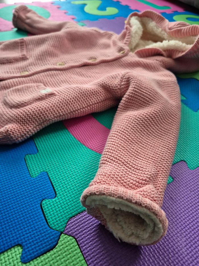 Veste gilet rose Kiabi 24m - photo numéro 4