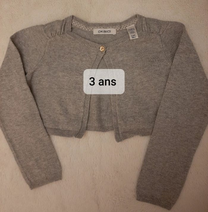 Gilet boléro 3 ans