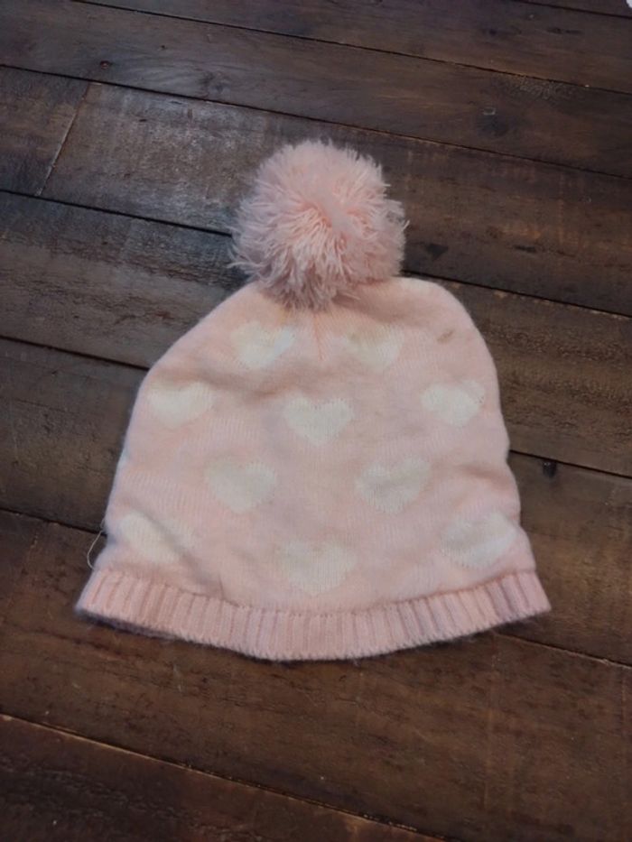 Bonnet rose bebe 6 12 mois