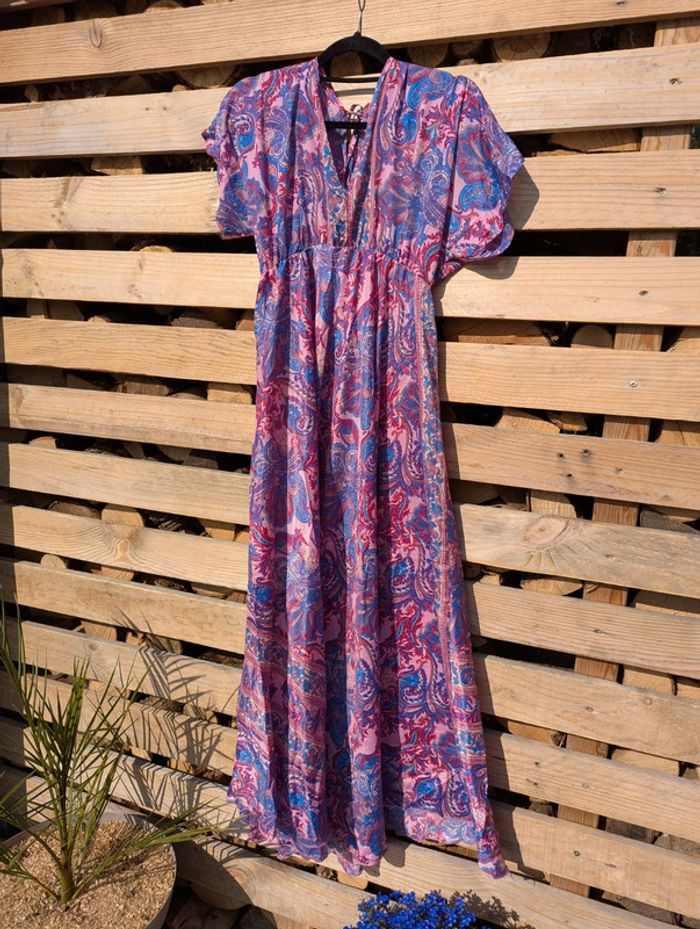 Robe 100% soie artificielle - Taille unique - Neuf avec étiquette - photo numéro 2
