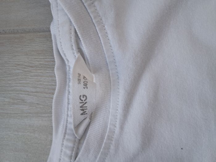 T-shirt blanc à manches longues zèbre mango fille 9-10 ans - photo numéro 2