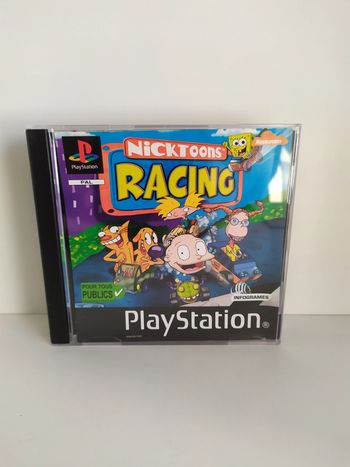 Playstation Sony PS1 psx psone nicktoons racing nickelodeon PAL boite notice