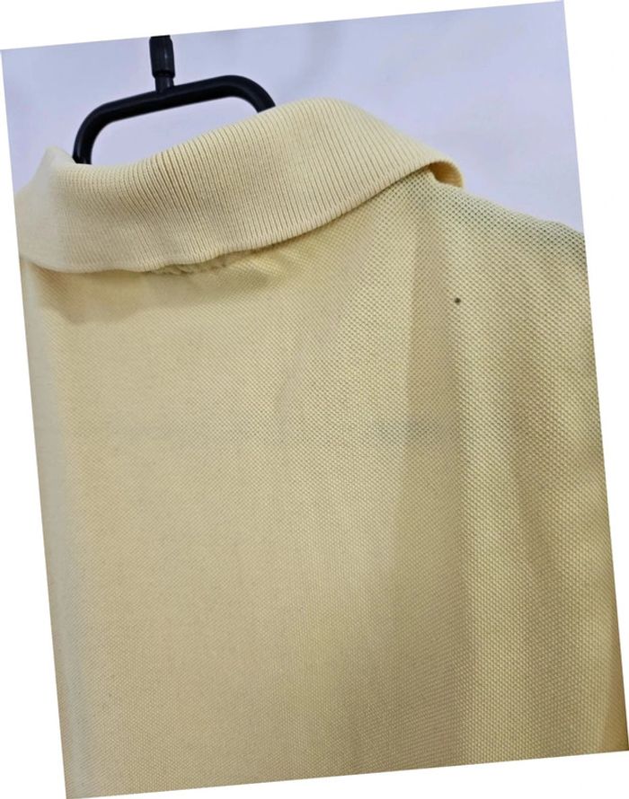 Polo Lacoste vintage Devanlay jaune taille M - photo numéro 7