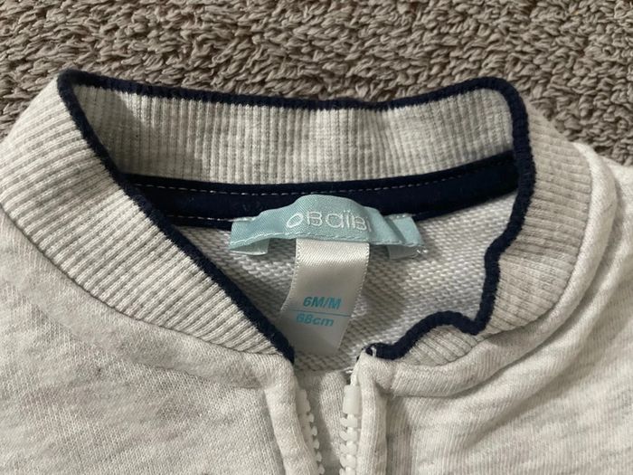 Veste zip gris - photo numéro 2