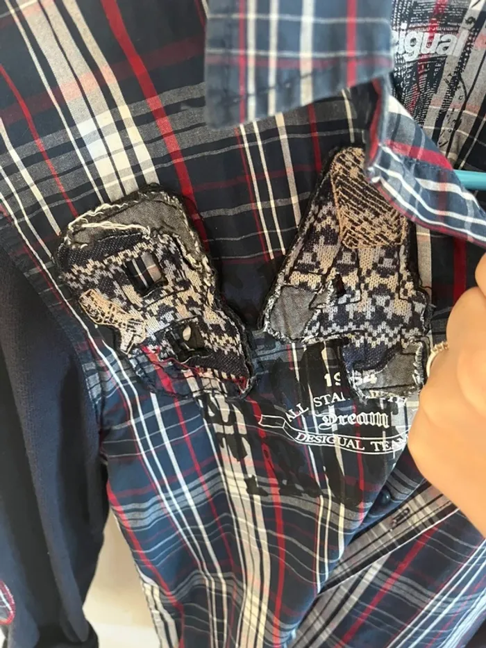 Chemise homme desigual broderies regular fit - photo numéro 3